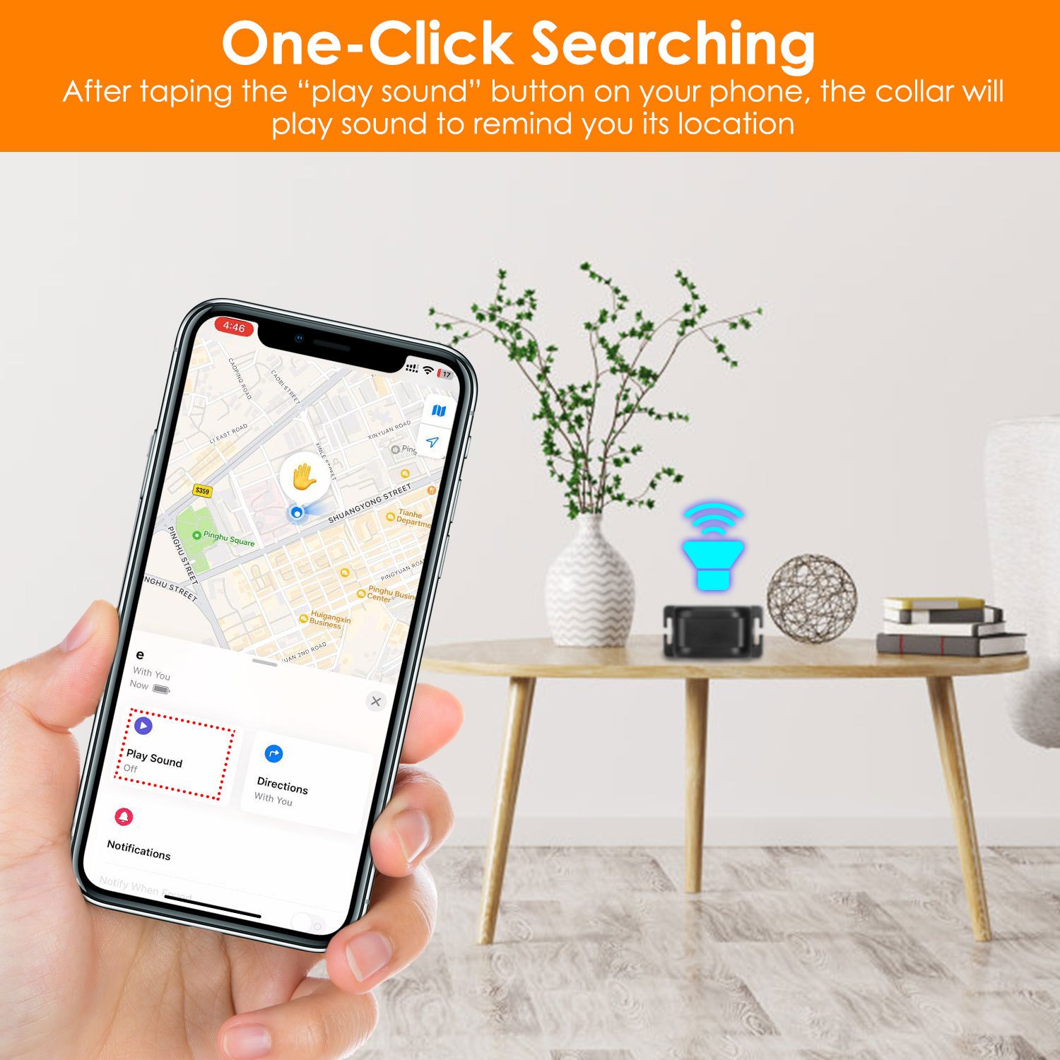 1Set 328FT Electric Wireless Dog Fence System With GPS Location Monitor Collar Receiver Rechargeable Beep Vibration Fence System For Small Medium Large Dogs - Image 2