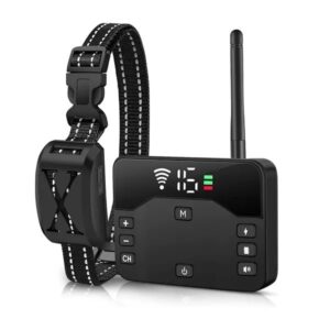 Wireless Electric Dog Fence Waterproof Pet Shock Boundary Containment System Electric Training Collar For Small Medium Large Dogs