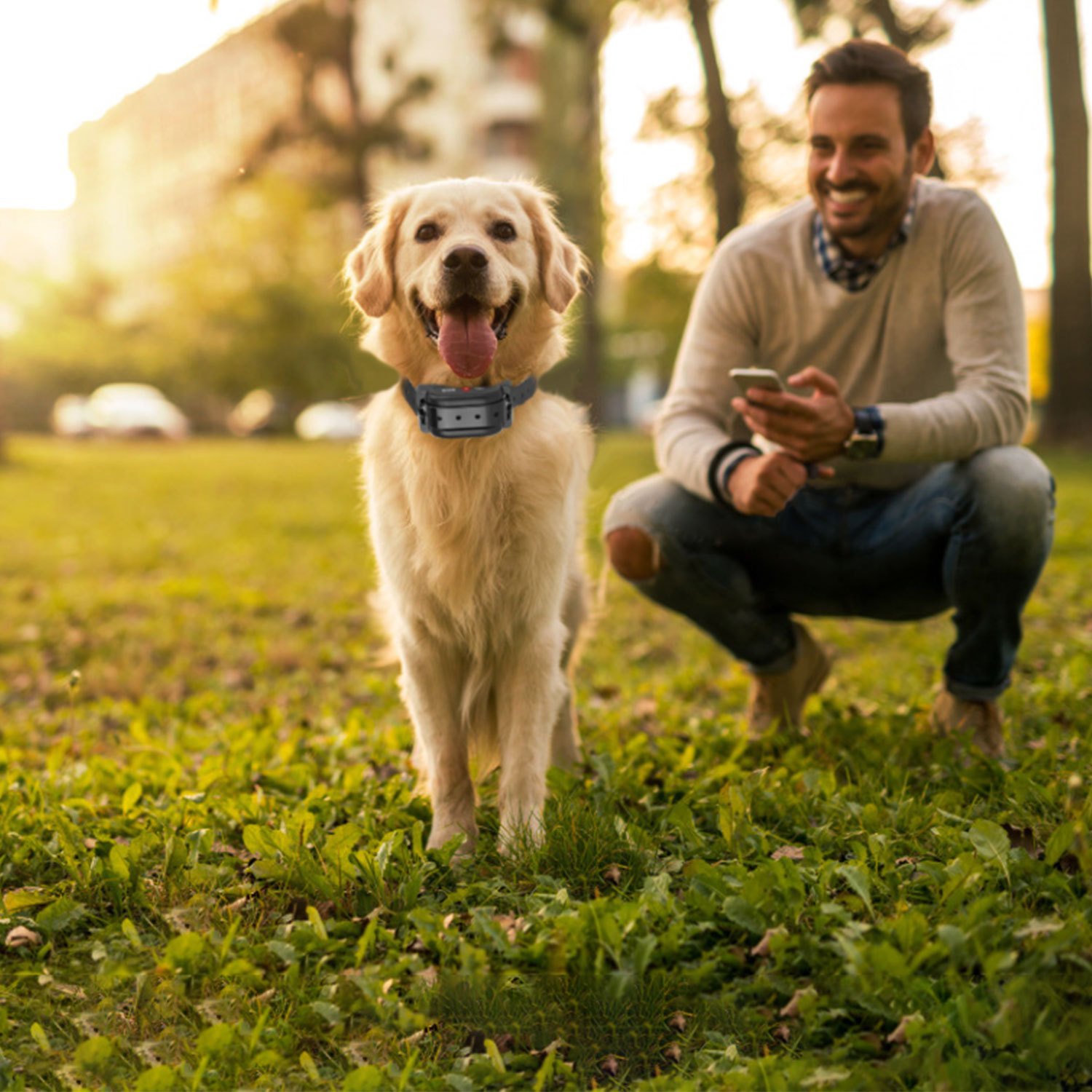 1Set 328FT Electric Wireless Dog Fence System With GPS Location Monitor Collar Receiver Rechargeable Beep Vibration Fence System For Small Medium Large Dogs - Image 8