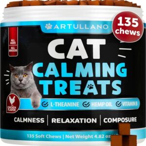 Do Not Sell On Amazon Hemp Cat Calming Treats For Stress & Anxiety Relief Cat Kittens Melatonin