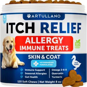 Dog Allergy Relief Chews Itching Skin Relief For Dogs Fish Oil 3 Seasonal Allergies Pills Skin