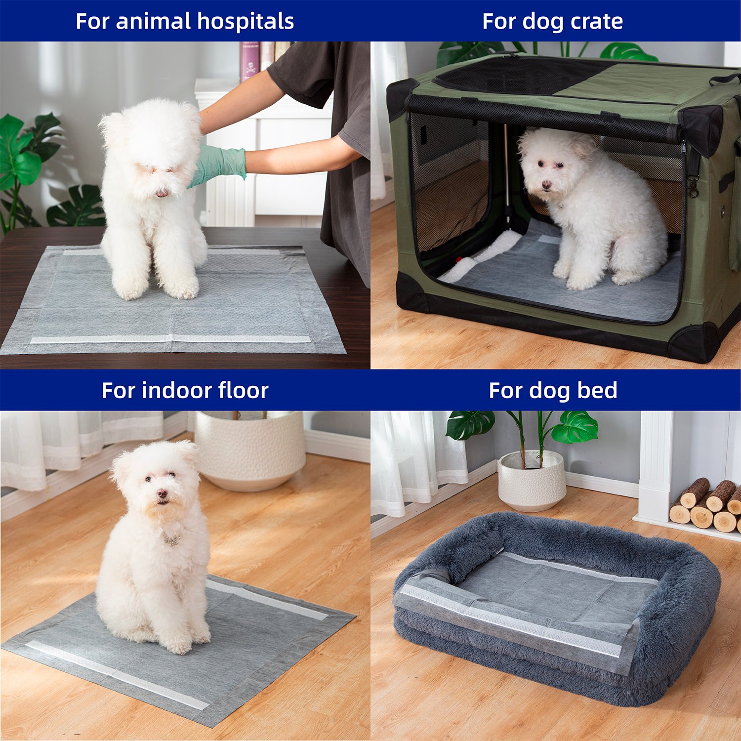 PETMARVEL Disposable Charcoal Puppy Pads Odor Control 24x24 Inches - Image 3